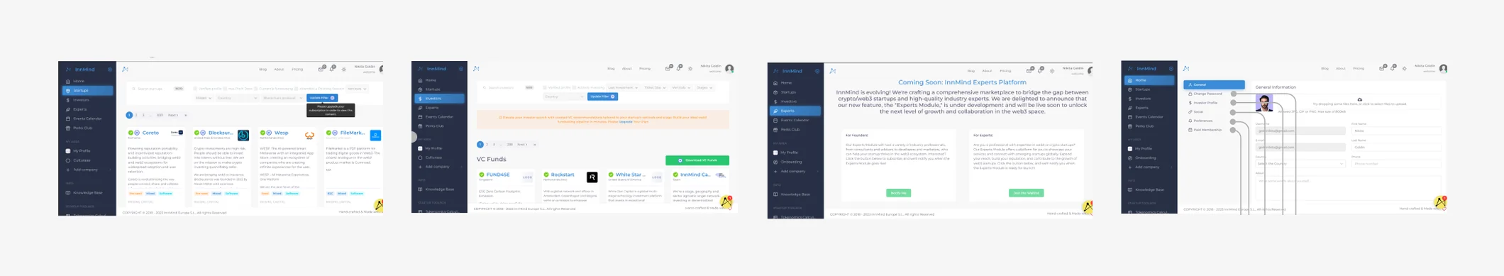 the old innmind platform before the redesign
