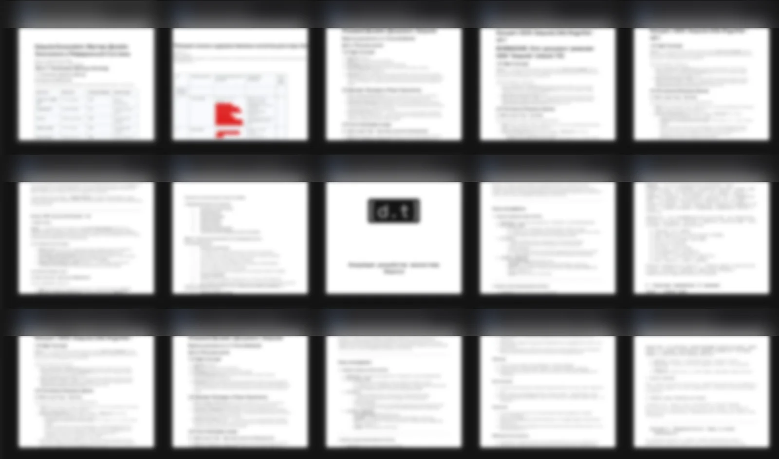 the project document trail: design docs, economy models, roadmaps